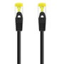 Nanocable Cable de Red Cat6a SFTP AWG26 25cm Negro